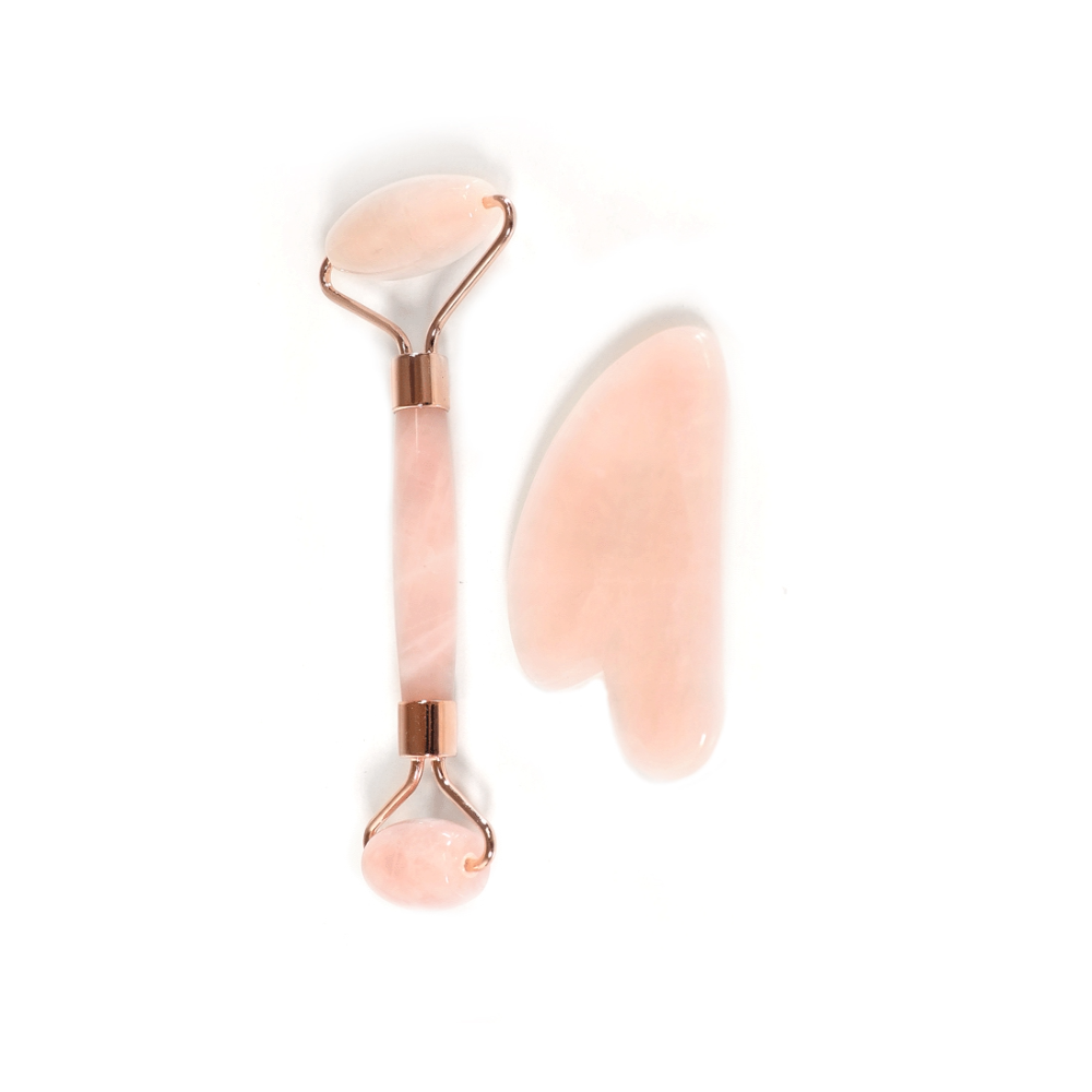 Set Gua Sha y Rodillo de Jade Facial - Liro Beauty